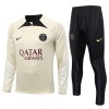 Tréninkový Mikina Soupravy Paris Saint-Germain Quarter Zip Cream Version 2023-24 pro Muži